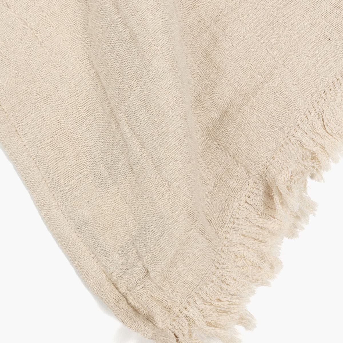 LOUNGE - Piecera Algodón Con Flecos