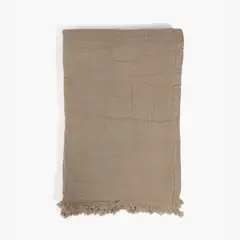 LOUNGE - Piecera Algodón Con Flecos