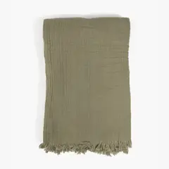 LOUNGE - Piecera Algodón Con Flecos