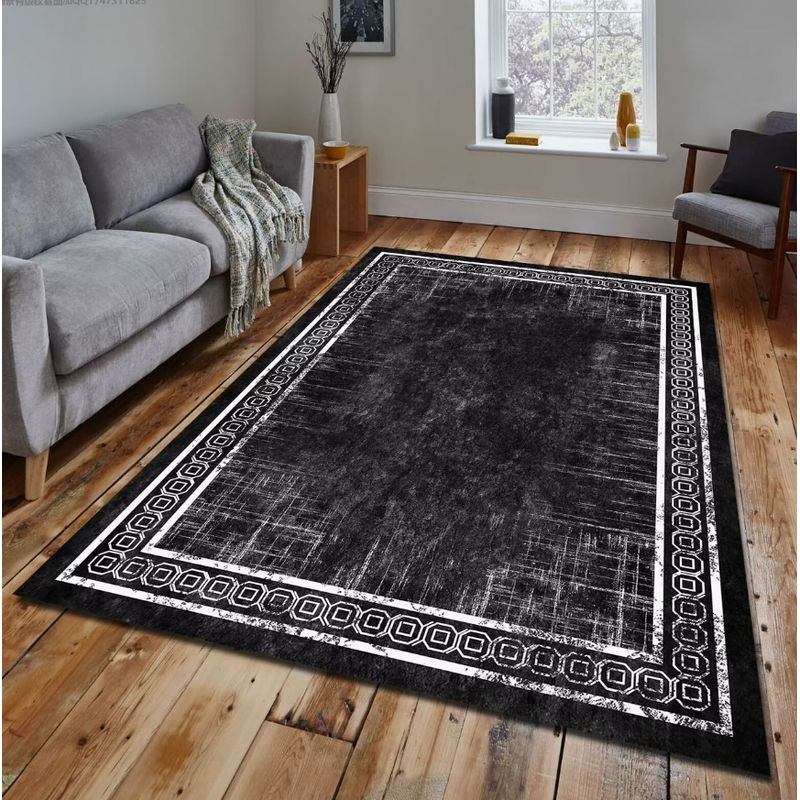 GENERICO - Alfombras Lisas Antideslizantes 160x200 Diseños 3d De Living