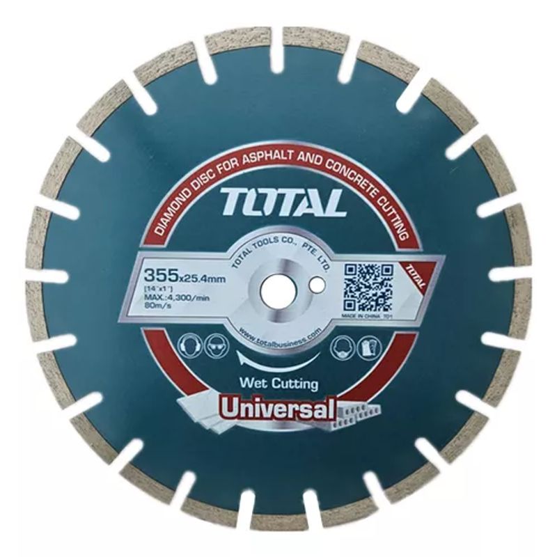 TOTAL TOOLS - Disco Diamantado Segmentado 355mm Total Tac2113551