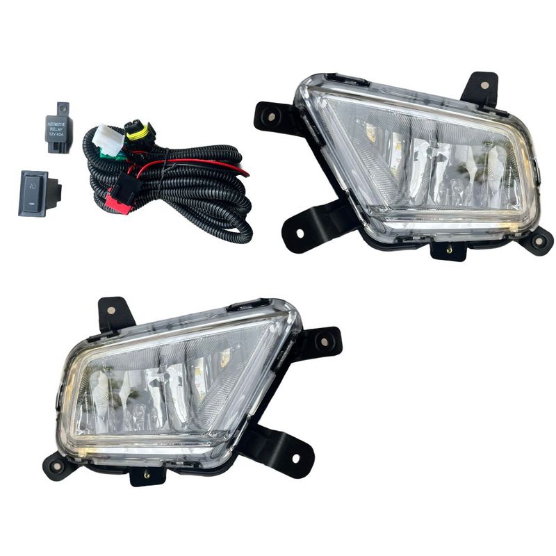 GENERICO - Par Neblineros + kit instalación  Kia Rio JB 2009-2011 /1G6