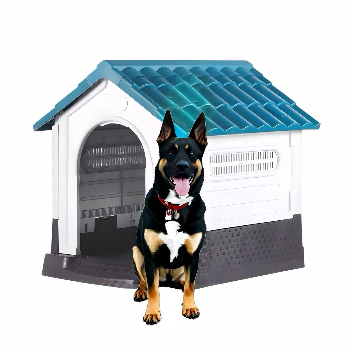 LUBABYCAS - Casa De Perro Extra Grande 105cm Azul LuBabycas