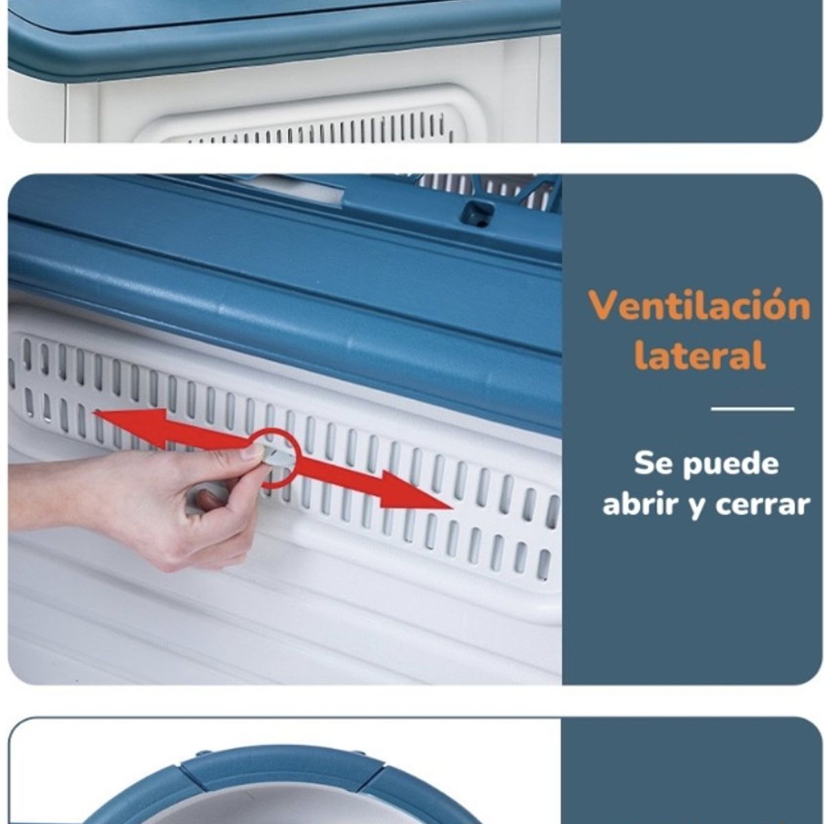 LUBABYCAS - Casa De Perro Mascota Exterior Mediana 75cm Azul LuBabycas