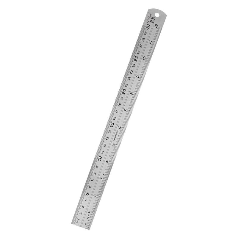 RD - Regla Acero Metálica Flexible Plantilla 30cm12 Pulgadas Rd