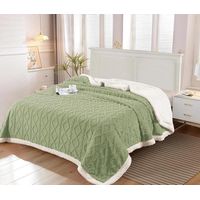 Frazada de Polar - Manta termica con Chiporro KING Verde