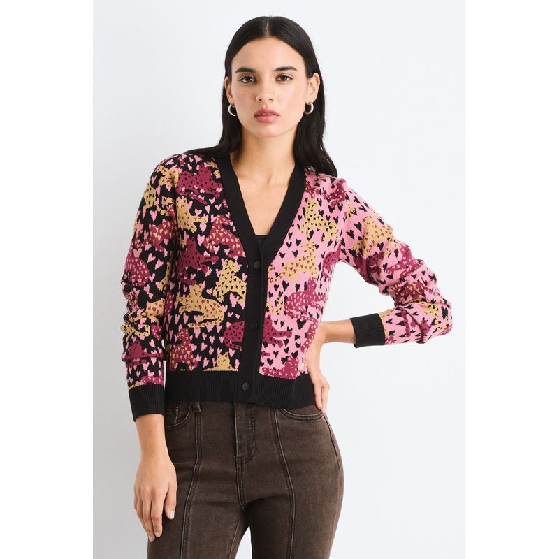 IO - Cardigan Rosado Mujer Io