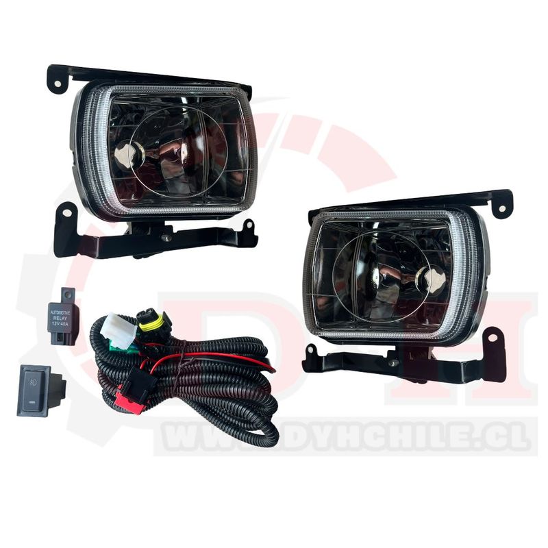 GENERICO - Par Neblineros + kit instalación  Kia Rio JB 2009-2011 /1G