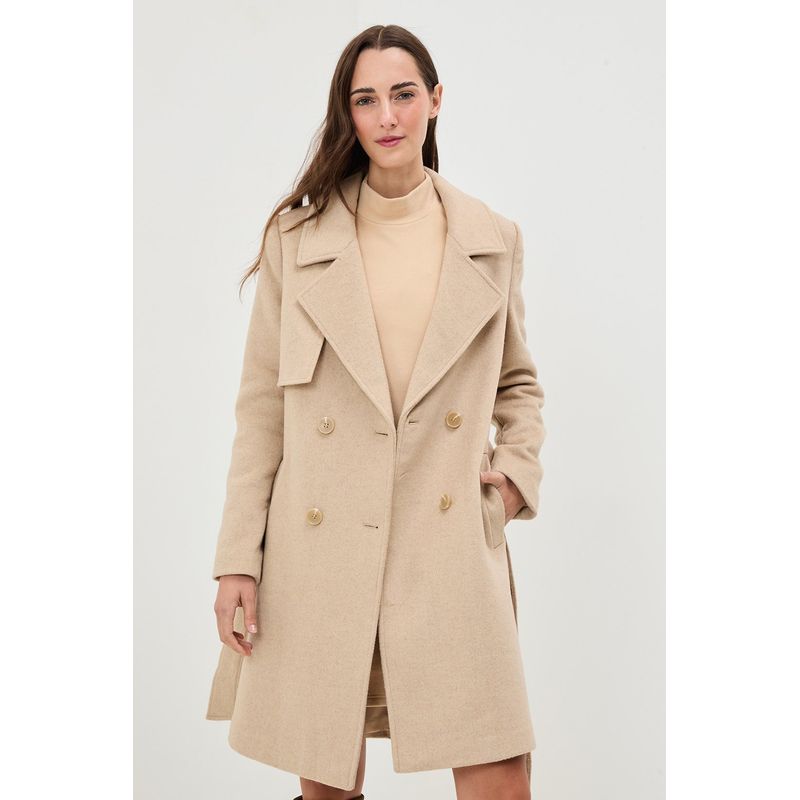 IO - Chaqueton Beige Mujer Io