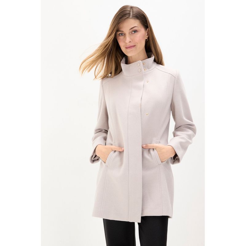 MA GRIFFE - Chaqueton Gris Mujer Magriffe