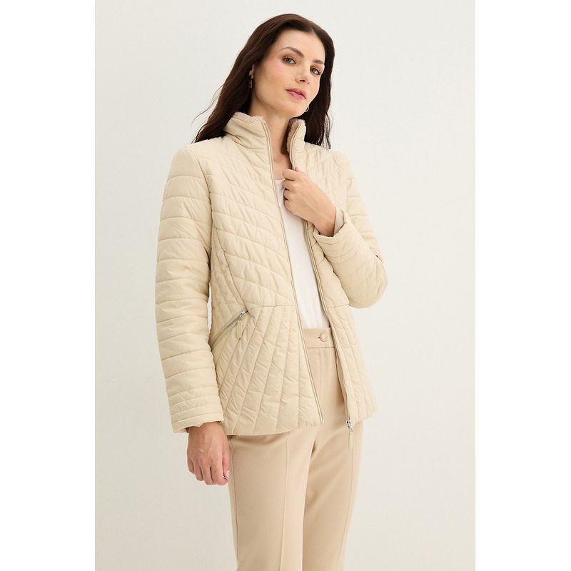 MA GRIFFE - Parka Beige Mujer Magriffe