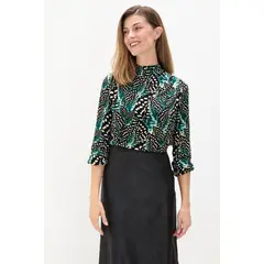 MA GRIFFE - Polera Manga Larga Negro Mujer Magriffe