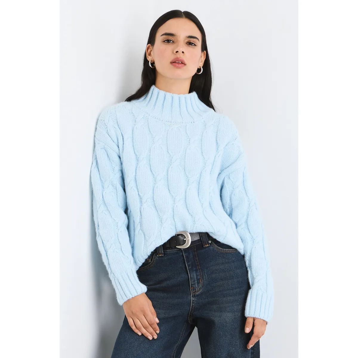 IO - Sweater Celeste Mujer Io