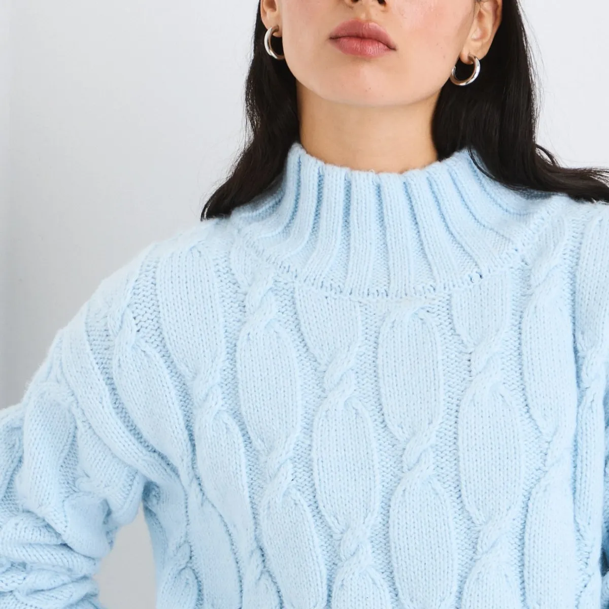 IO - Sweater Celeste Mujer Io