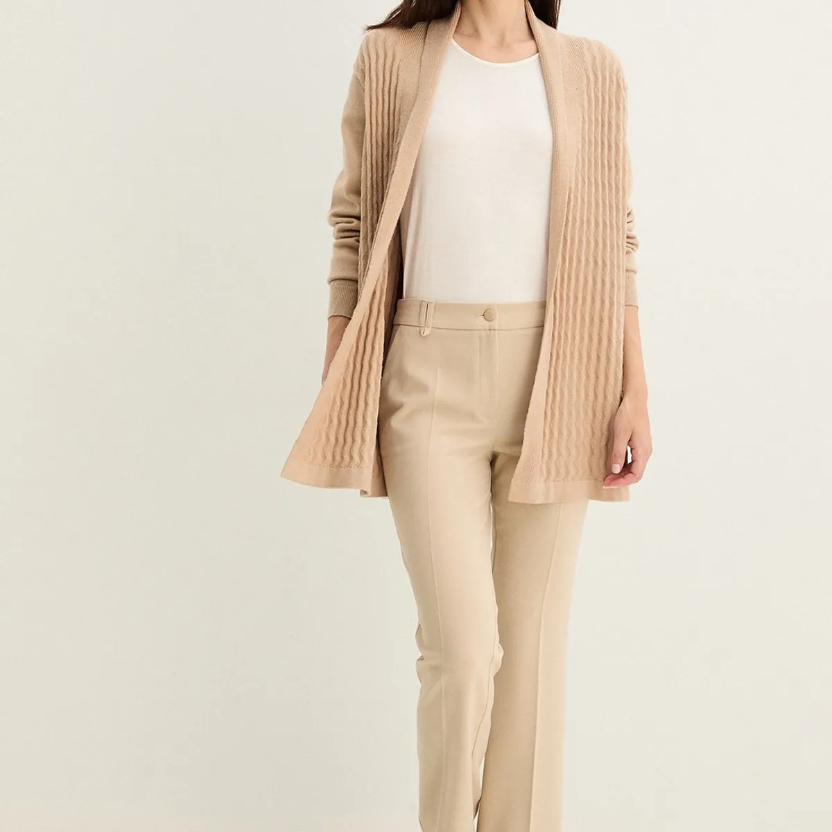 MA GRIFFE - Tejido Beige Mujer Magriffe