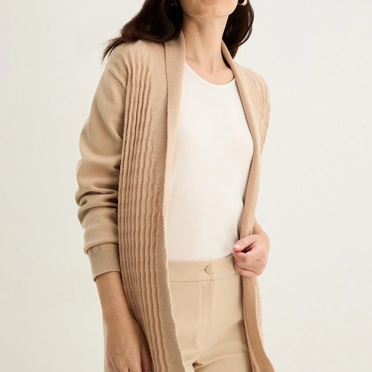 MA GRIFFE - Tejido Beige Mujer Magriffe