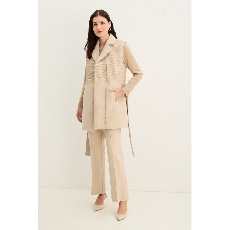 MA GRIFFE - Blazer Beige Mujer Magriffe
