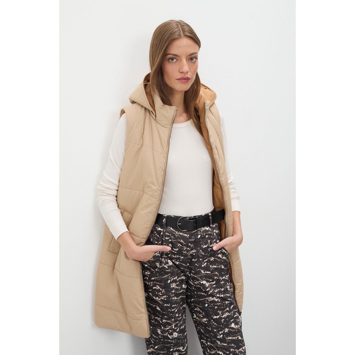 IO - Parka Beige Mujer Io