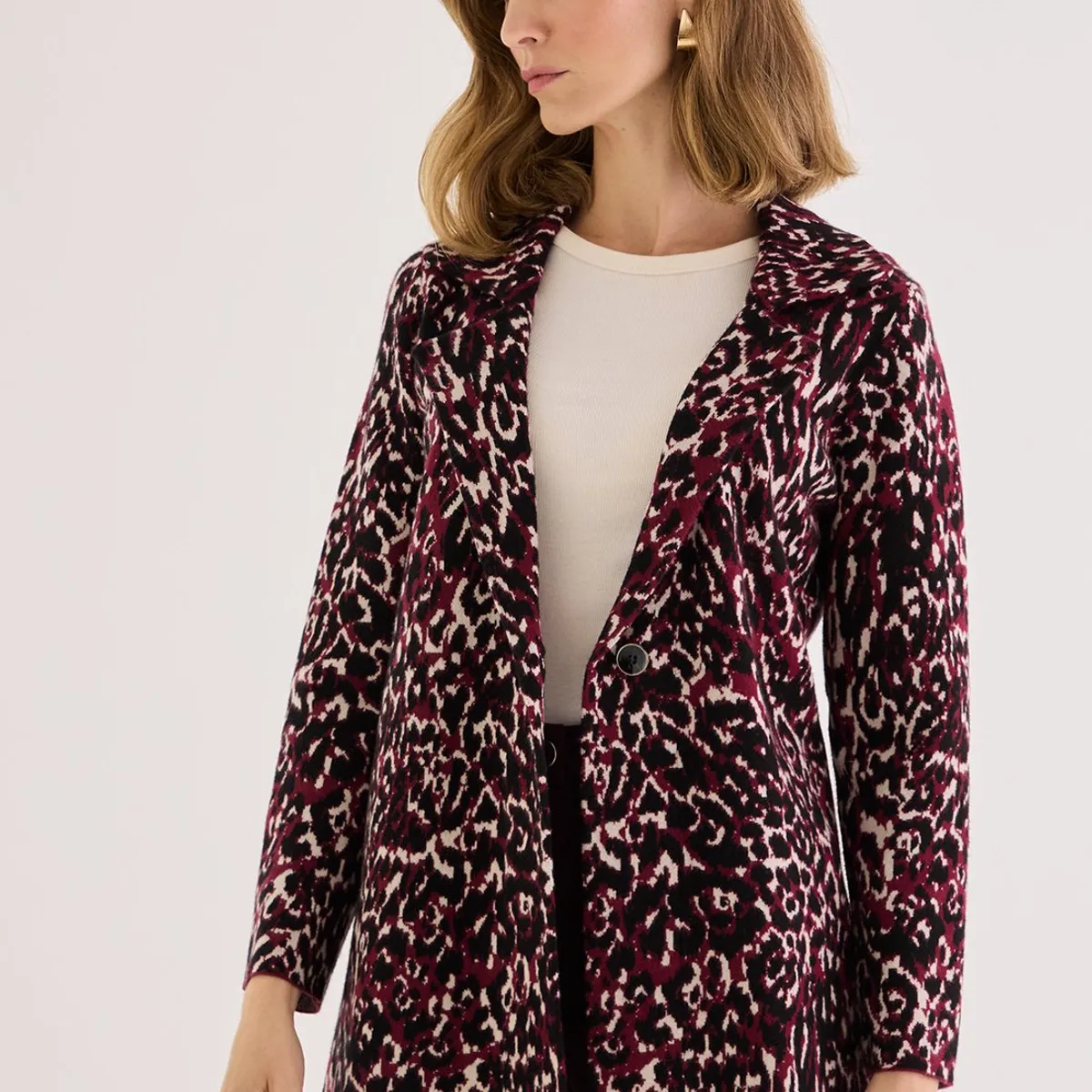 MA GRIFFE - Tejido Burdeo Mujer Magriffe