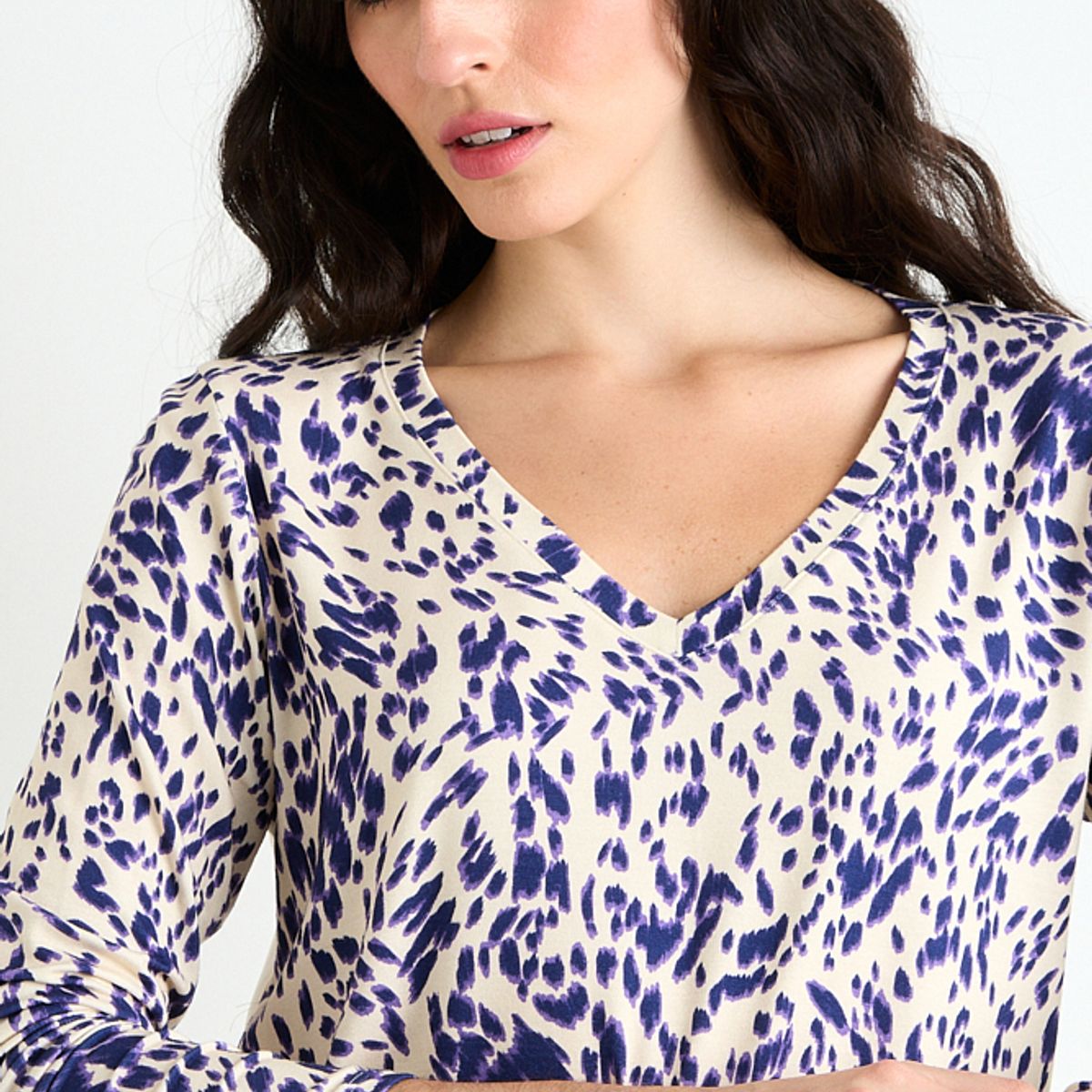 ASH - Polera Manga Larga Beige Mujer Ash