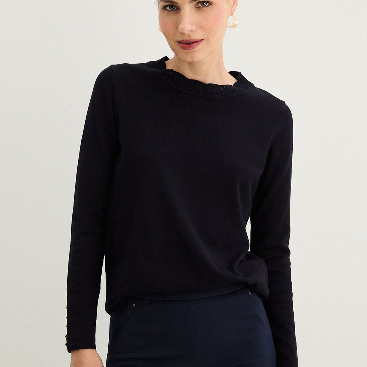 MA GRIFFE - Tejido Azul Marino Mujer Magriffe