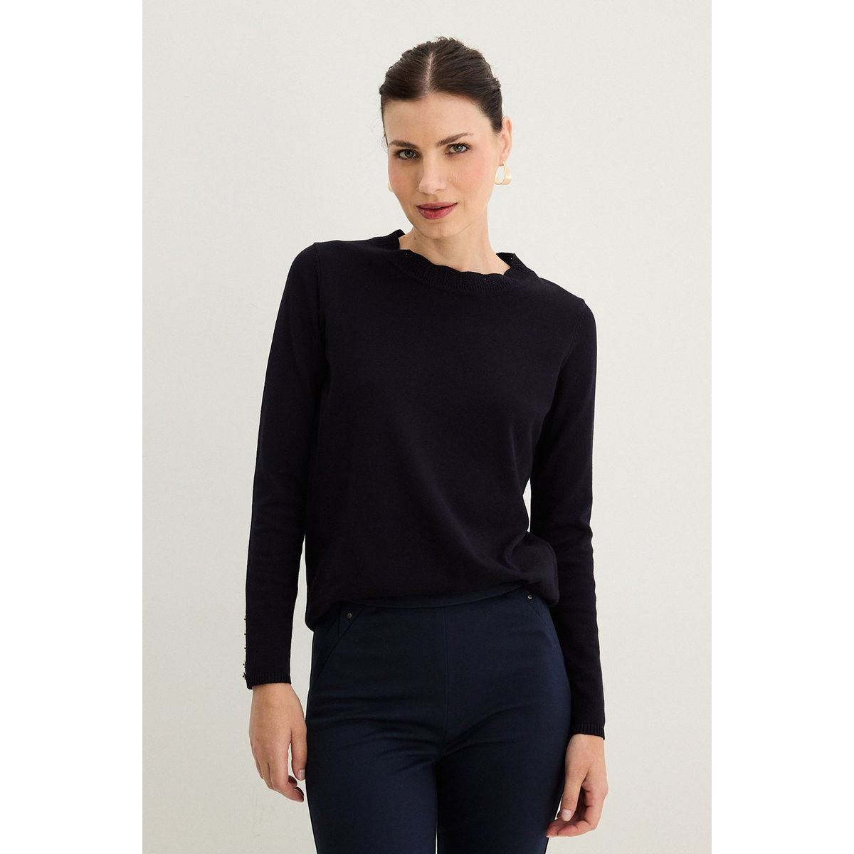 MA GRIFFE - Tejido Azul Marino Mujer Magriffe