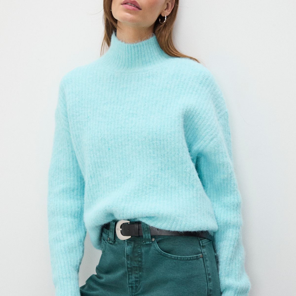 IO - Sweater Celeste Mujer Io