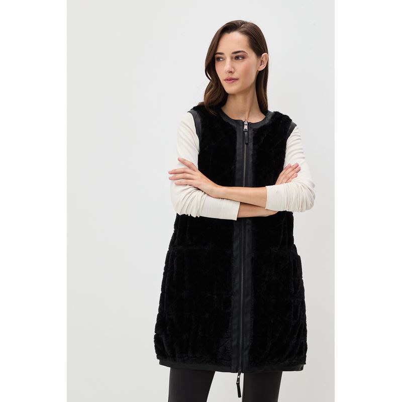 IO - Parka Lisa Mujer Negro IO