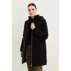 MA GRIFFE - Parka Negro Mujer Magriffe