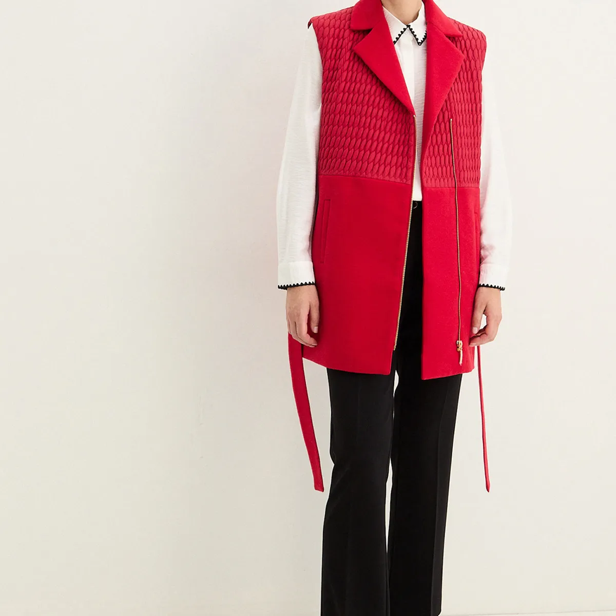 MA GRIFFE - Blazer Rojo Mujer Magriffe