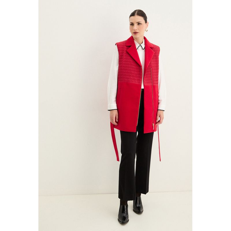MA GRIFFE - Blazer Rojo Mujer Magriffe
