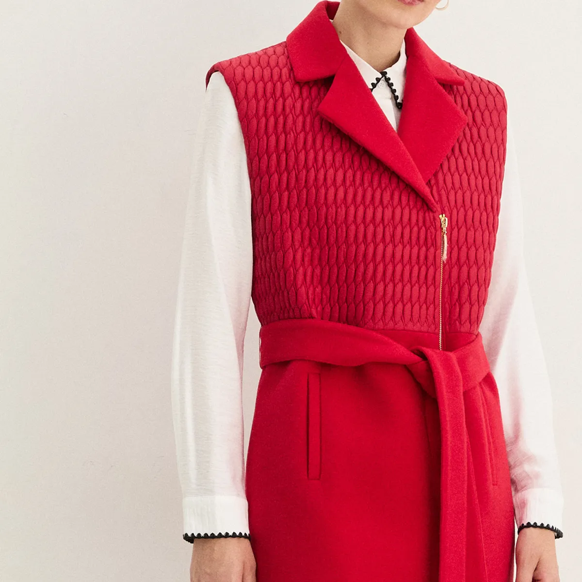 MA GRIFFE - Blazer Rojo Mujer Magriffe