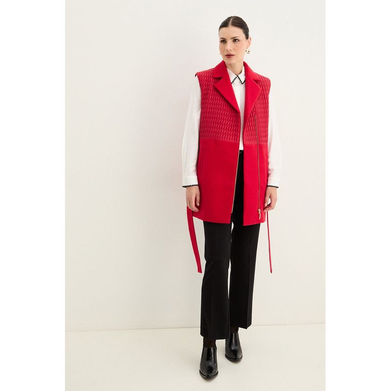 MA GRIFFE - Blazer Rojo Mujer Magriffe