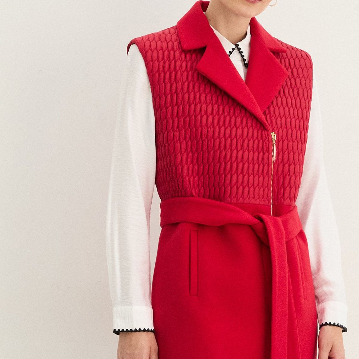 MA GRIFFE - Blazer Rojo Mujer Magriffe