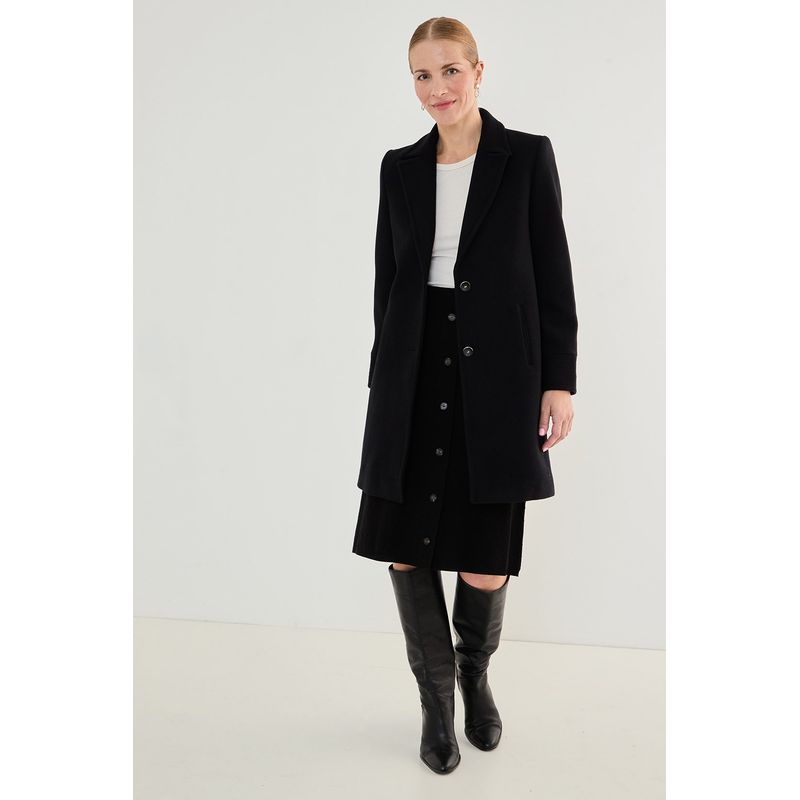 MA GRIFFE - Chaqueton Negro Mujer Magriffe