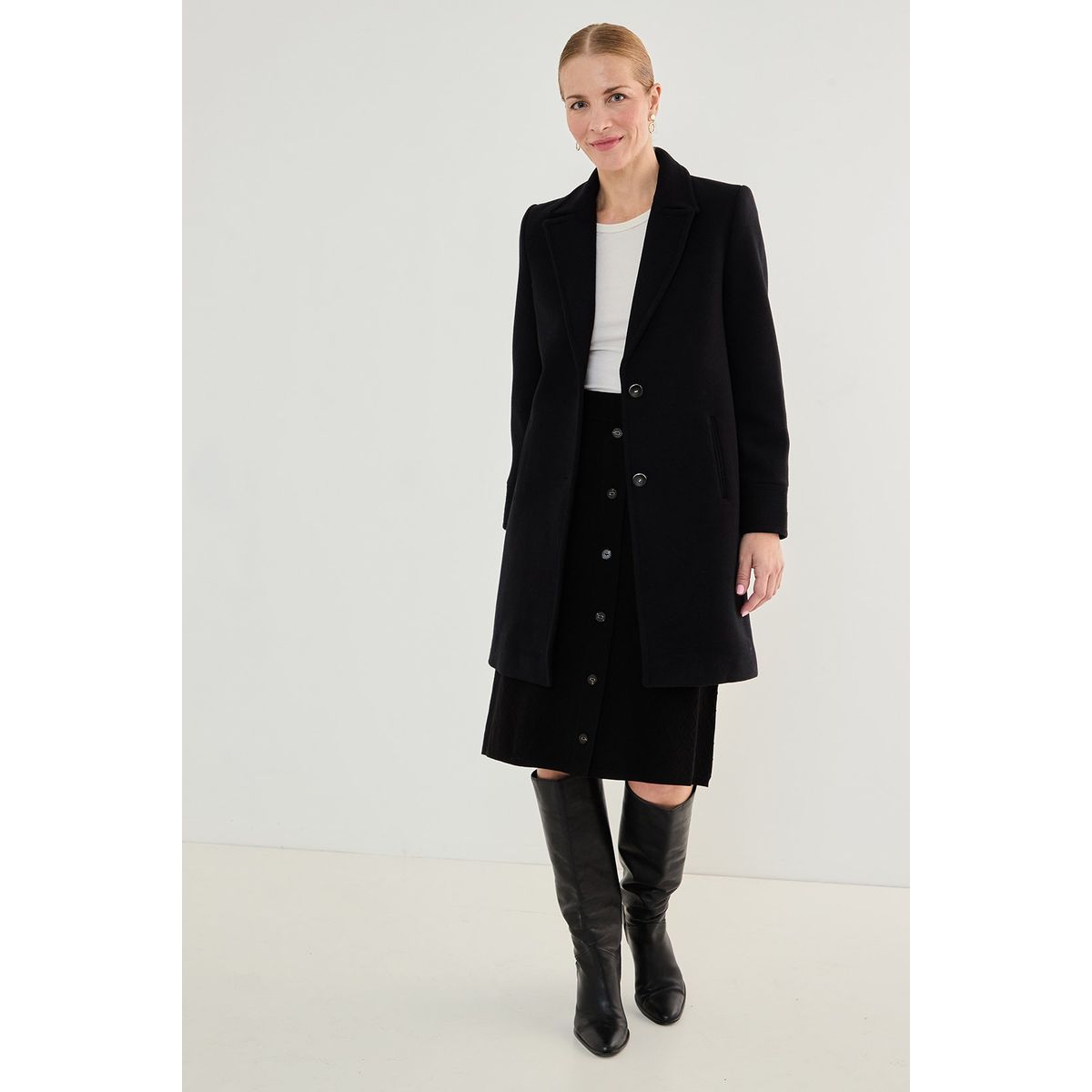 MA GRIFFE - Chaqueton Negro Mujer Magriffe