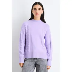 IO - Sweater Lila Medio Mujer