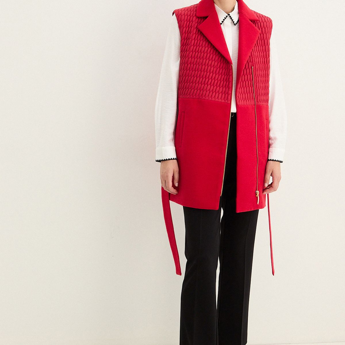 MA GRIFFE - Blazer Rojo Mujer Magriffe
