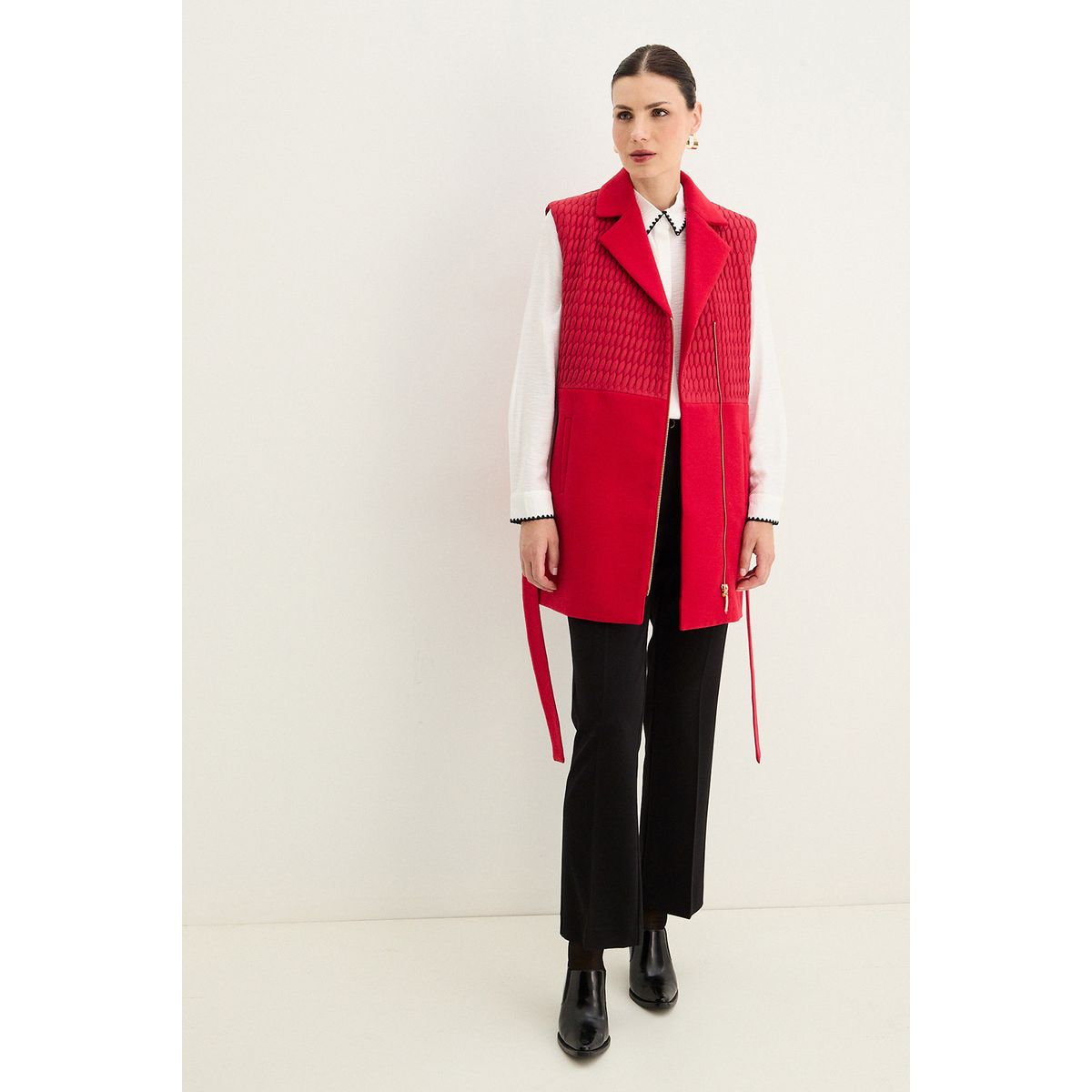 MA GRIFFE - Blazer Rojo Mujer Magriffe