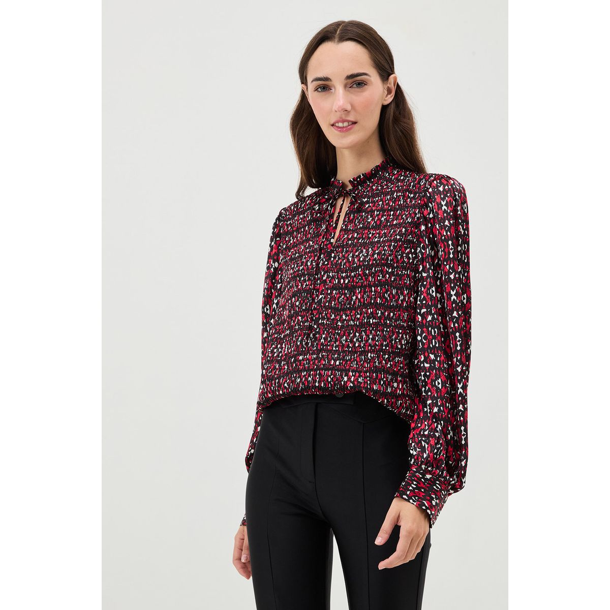 IO - Blusa Manga Larga Rojo Mujer Io