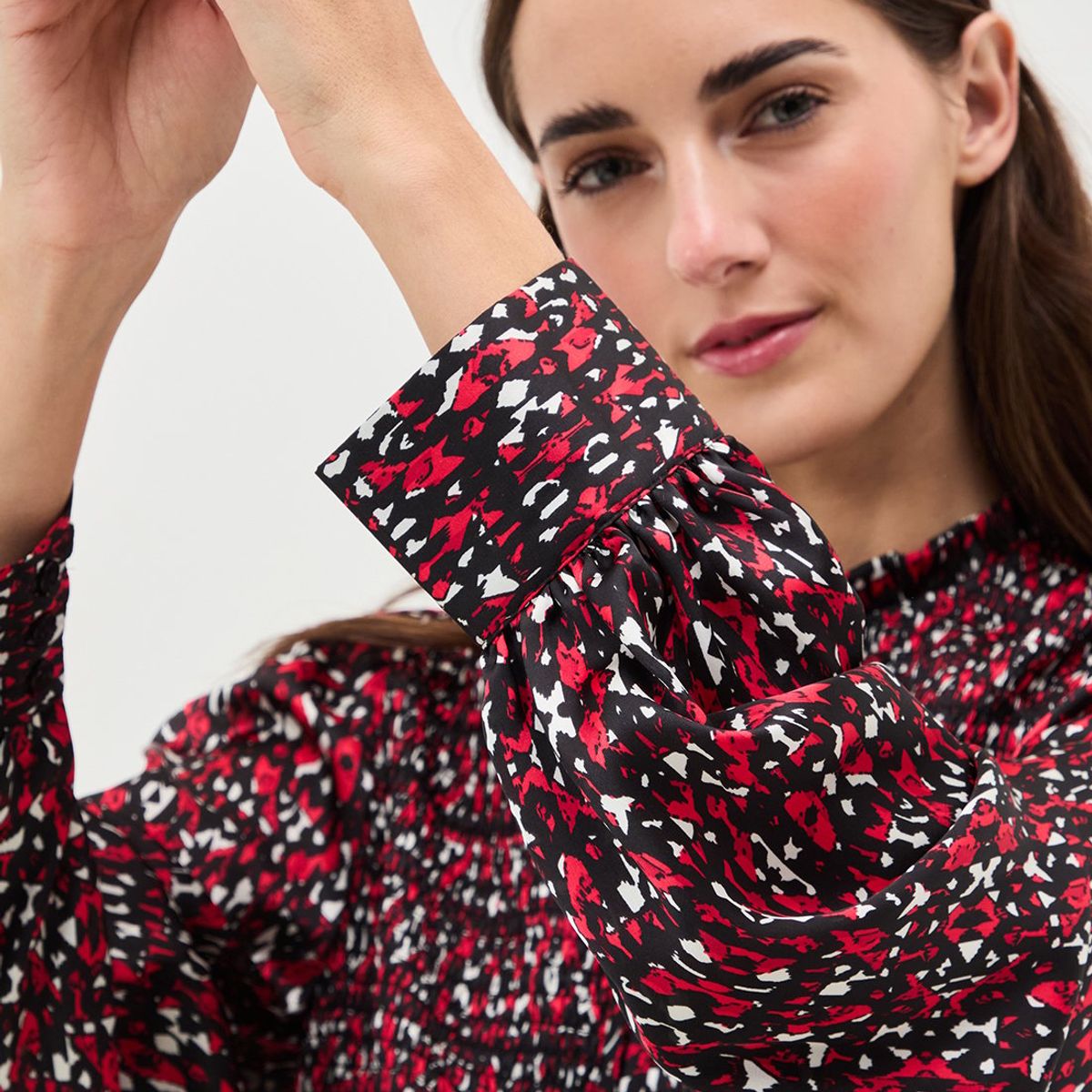 IO - Blusa Manga Larga Rojo Mujer Io