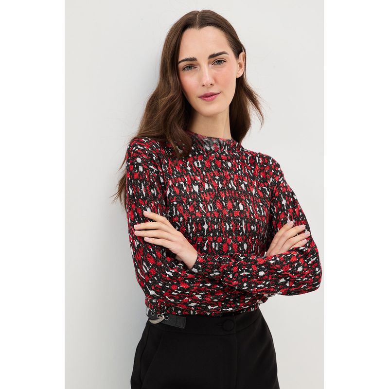 IO - Polera Manga Larga Negro Mujer Io