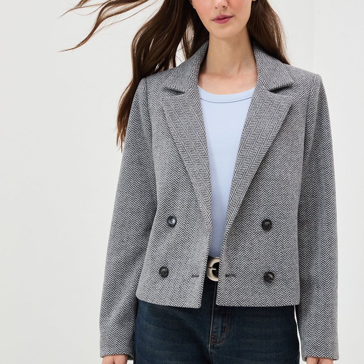 IO - Chaqueta Gris Marengo Mujer Io