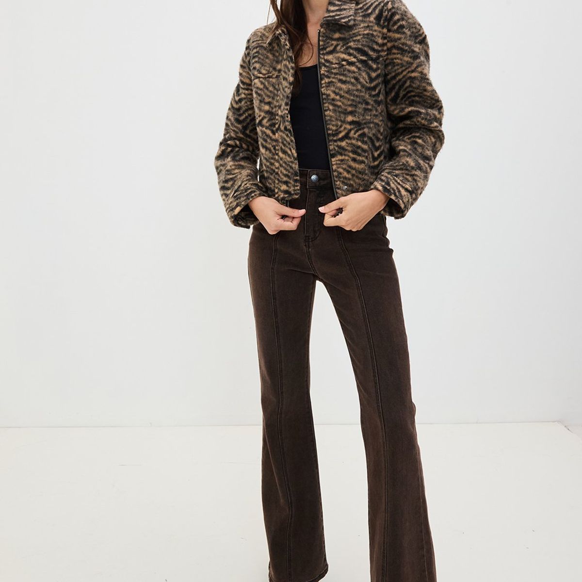 IO - Chaqueta Café Mujer Io
