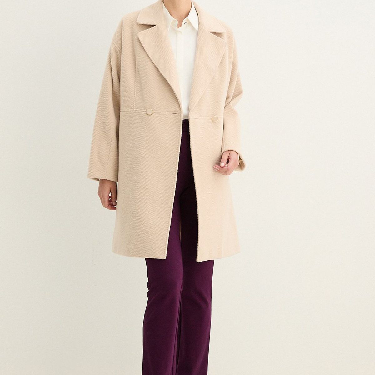 MA GRIFFE - Chaqueton Beige Mujer Magriffe