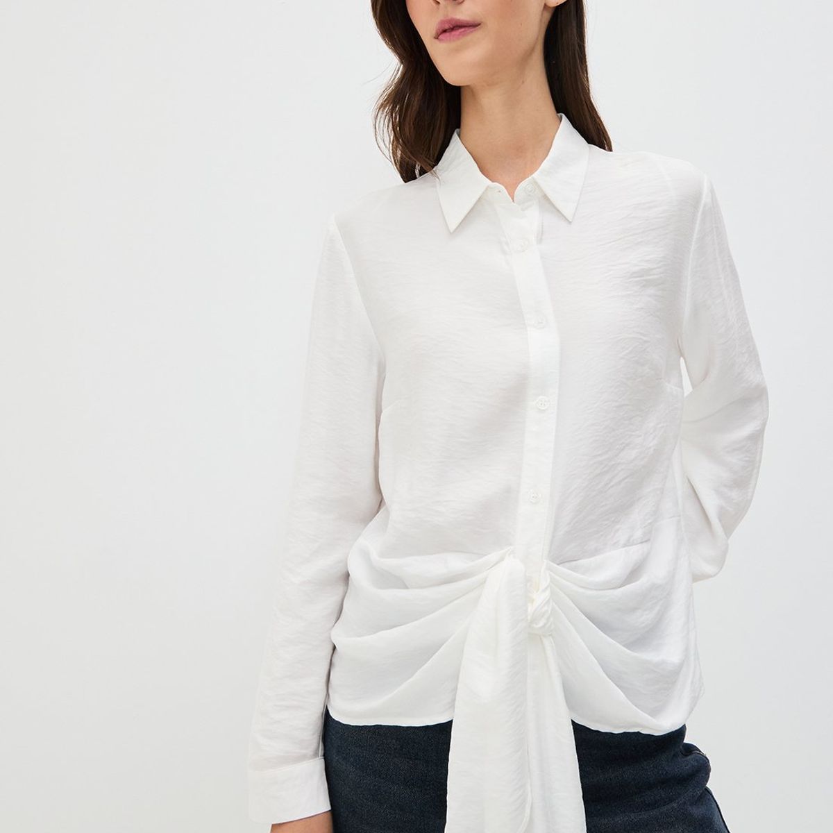 IO - Blusa Manga Larga Crudo Mujer Io