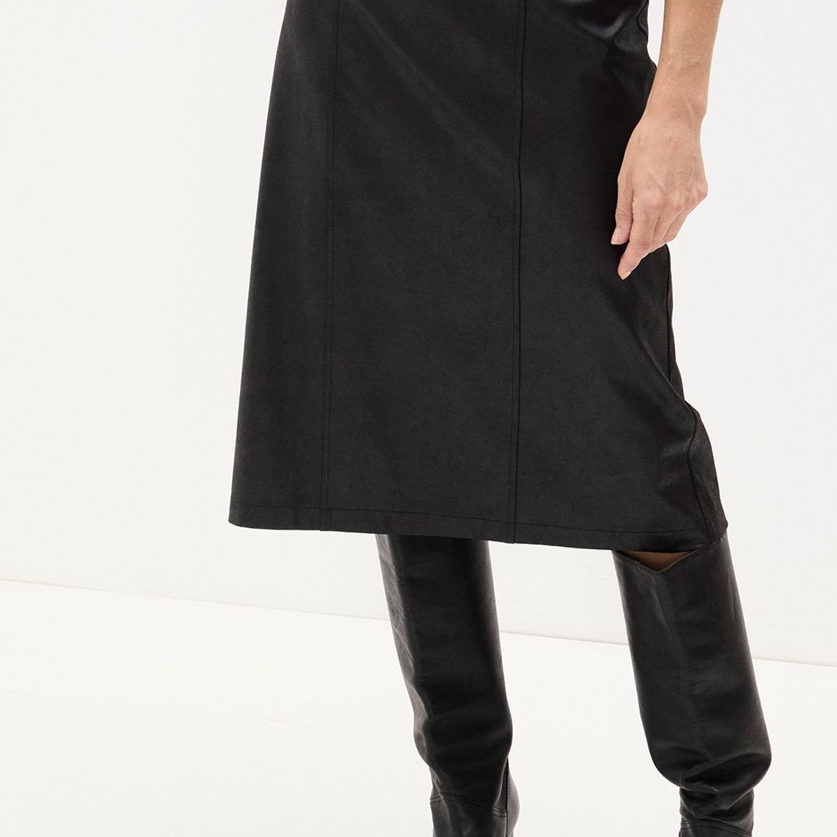 MA GRIFFE - Falda Larga Negro Mujer Magriffe