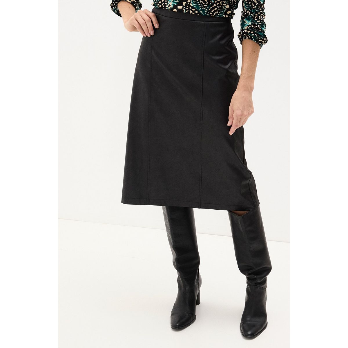 MA GRIFFE - Falda Larga Negro Mujer Magriffe