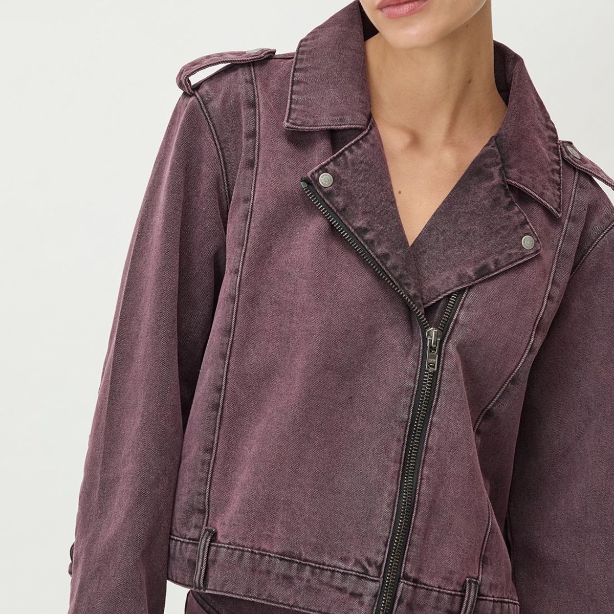 IO - Chaqueta Burdeo Mujer Io