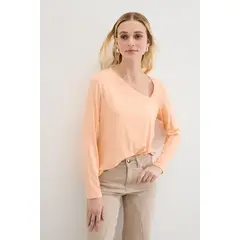 ASH - Polera Manga Larga Damasco Mujer